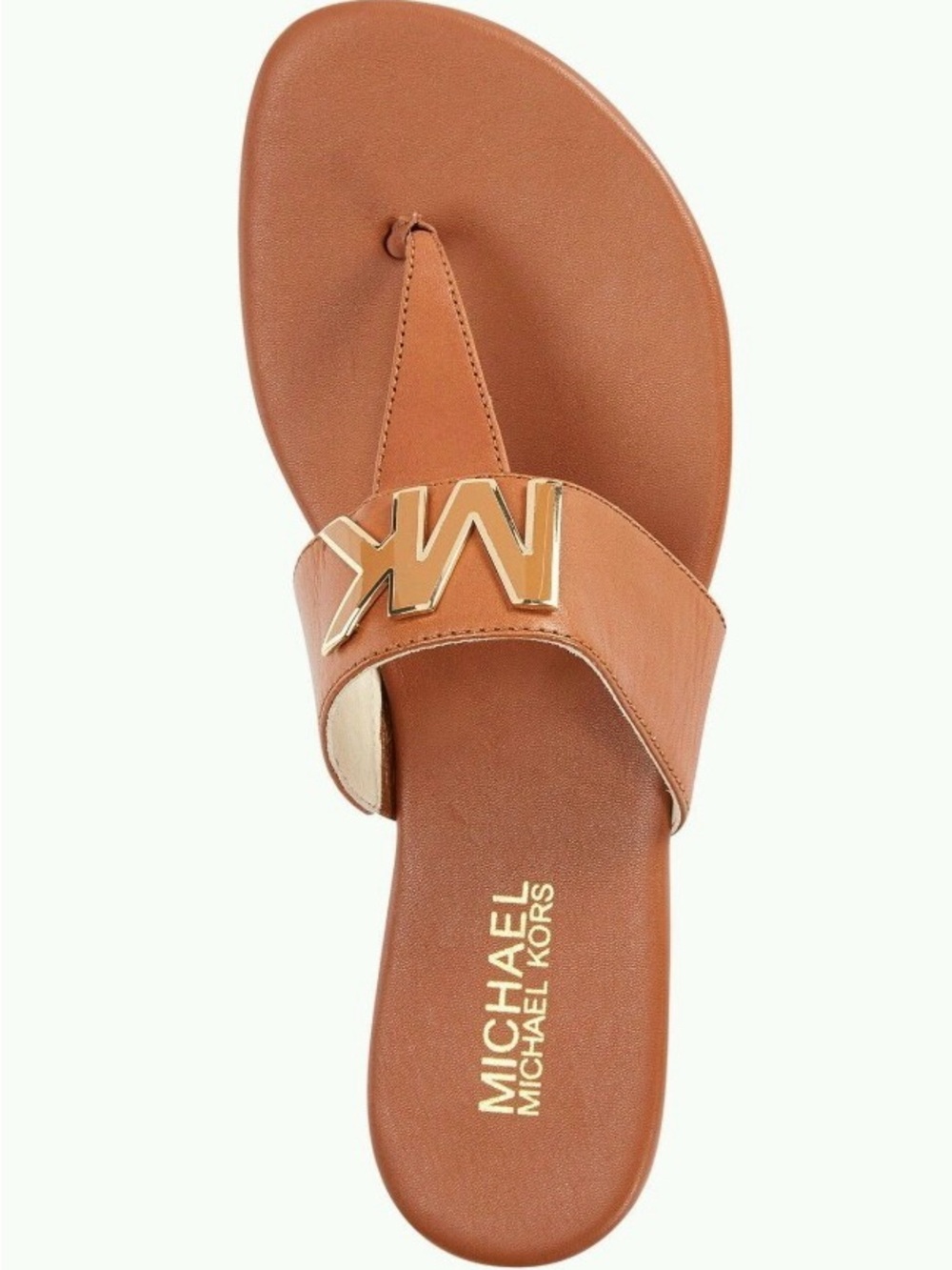 😎 Michael Kors Gold logo sandals